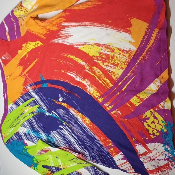 Westbound petites size small neon top 100% cotton lots of color - Picture 1 of 7